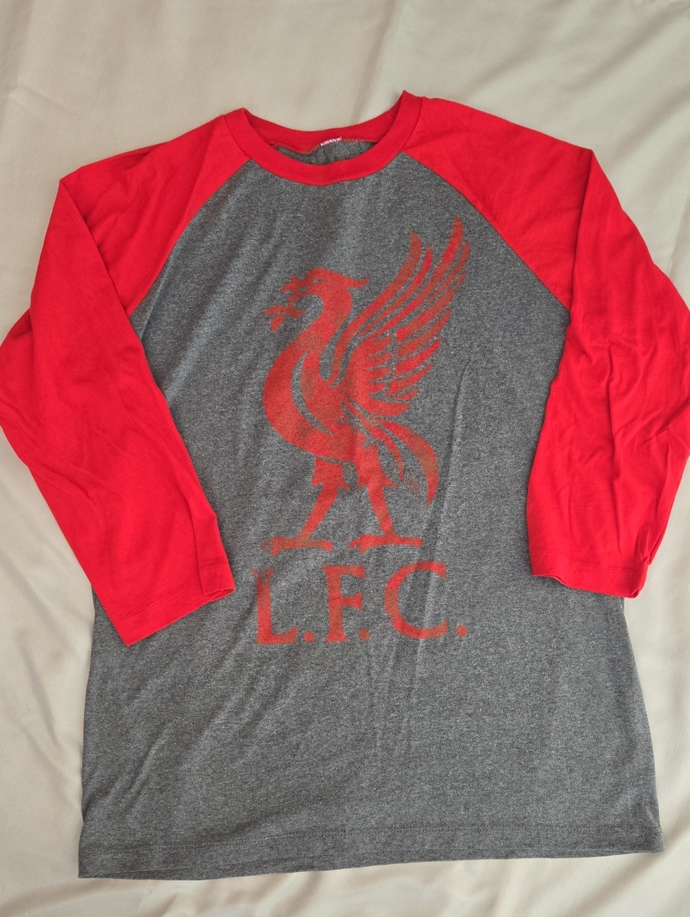 L.F.C. Red & Gray Raglan Tee